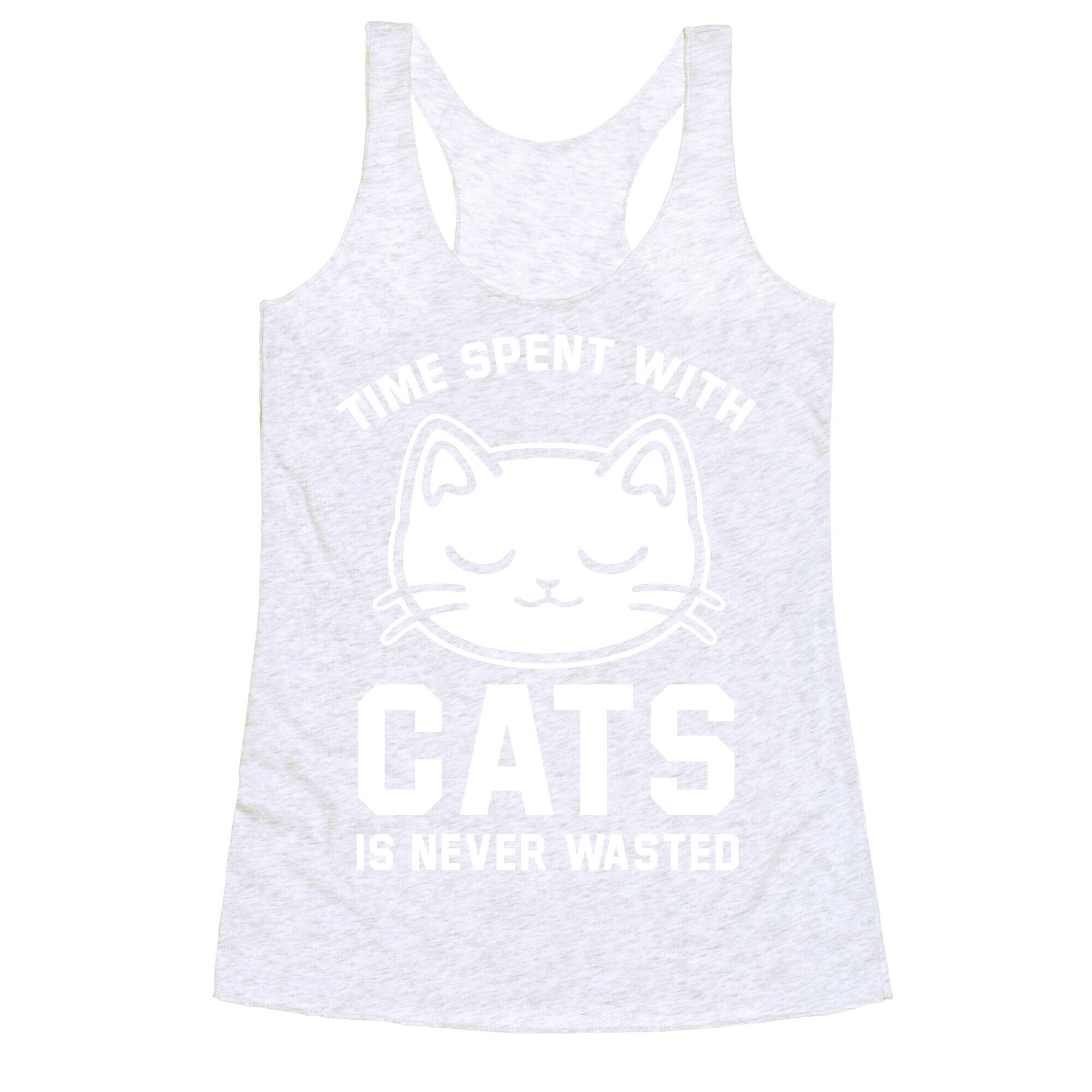 Time Spent With Cats Racerback Tank
